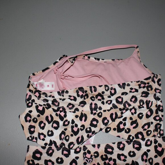 Brown & Pink 2 Pcs Justice Bikini Swimsuit Size 14 - Picture 6 of 11